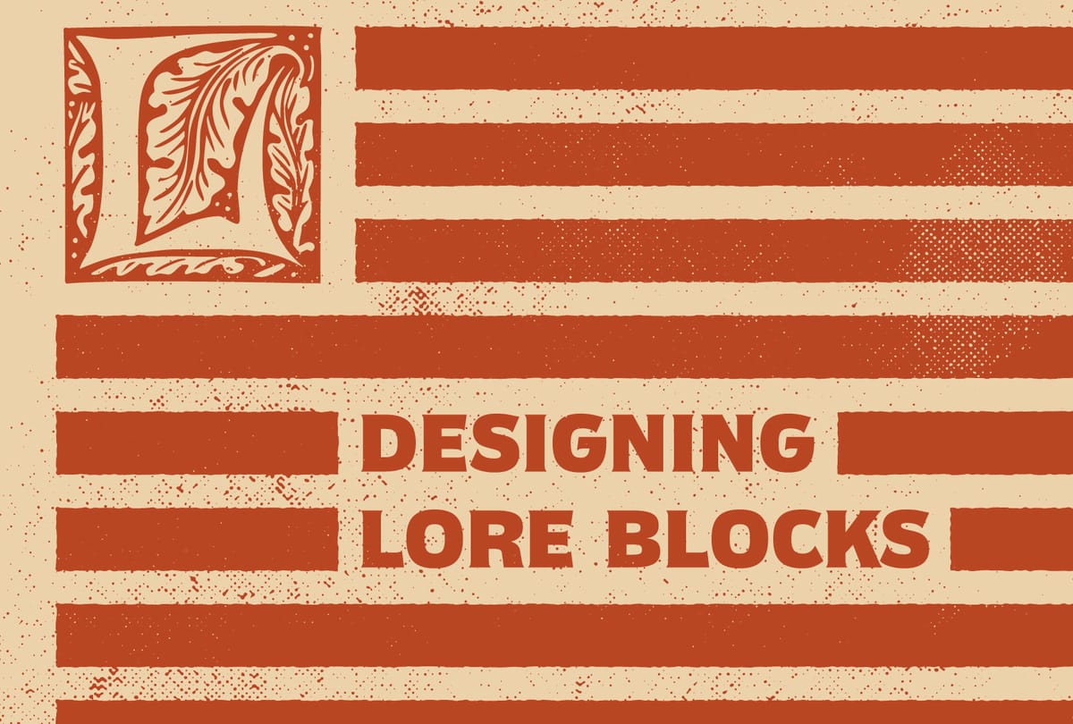 Designing Lore Blocks
